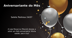 Aniversariante de Julho